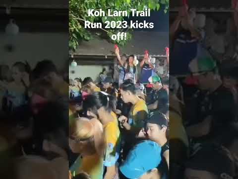 Koh Larn Trail Run 2023 kicks off! #pattaya #thailand #pattayanews #islands #Kohlarn #shorts