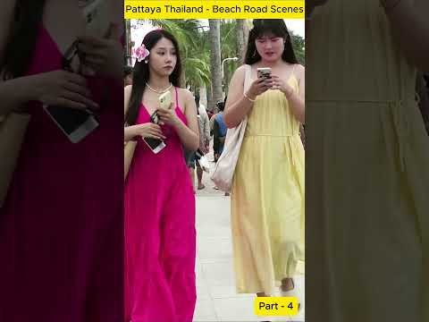Pattaya Thailand – Beach Road Scenes, Part-4 #shortsfeed
