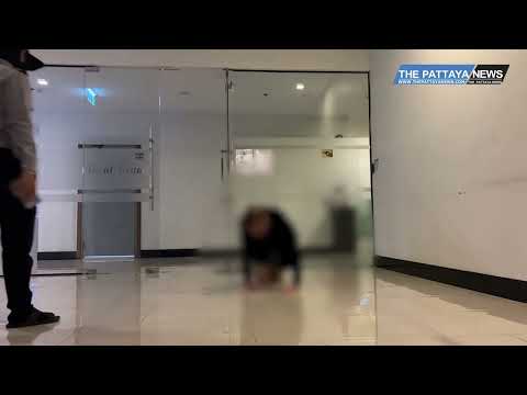 Intoxicated foreign man arrested after extremely bizarre behavior at Pattaya condo.